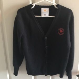 Primrose School Uniform sweater - navy w/ logo XS